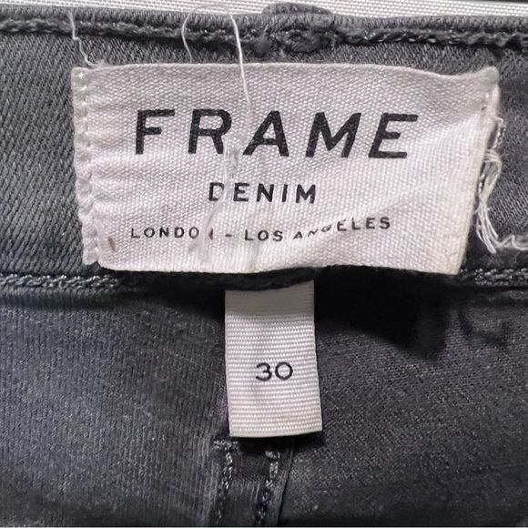 FRAME Women's Le High Skinny Gray High Rise Jeans Size 30 - Picture 5 of 7